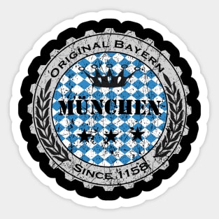 Bierdeckel Flagge Bayern München Sticker